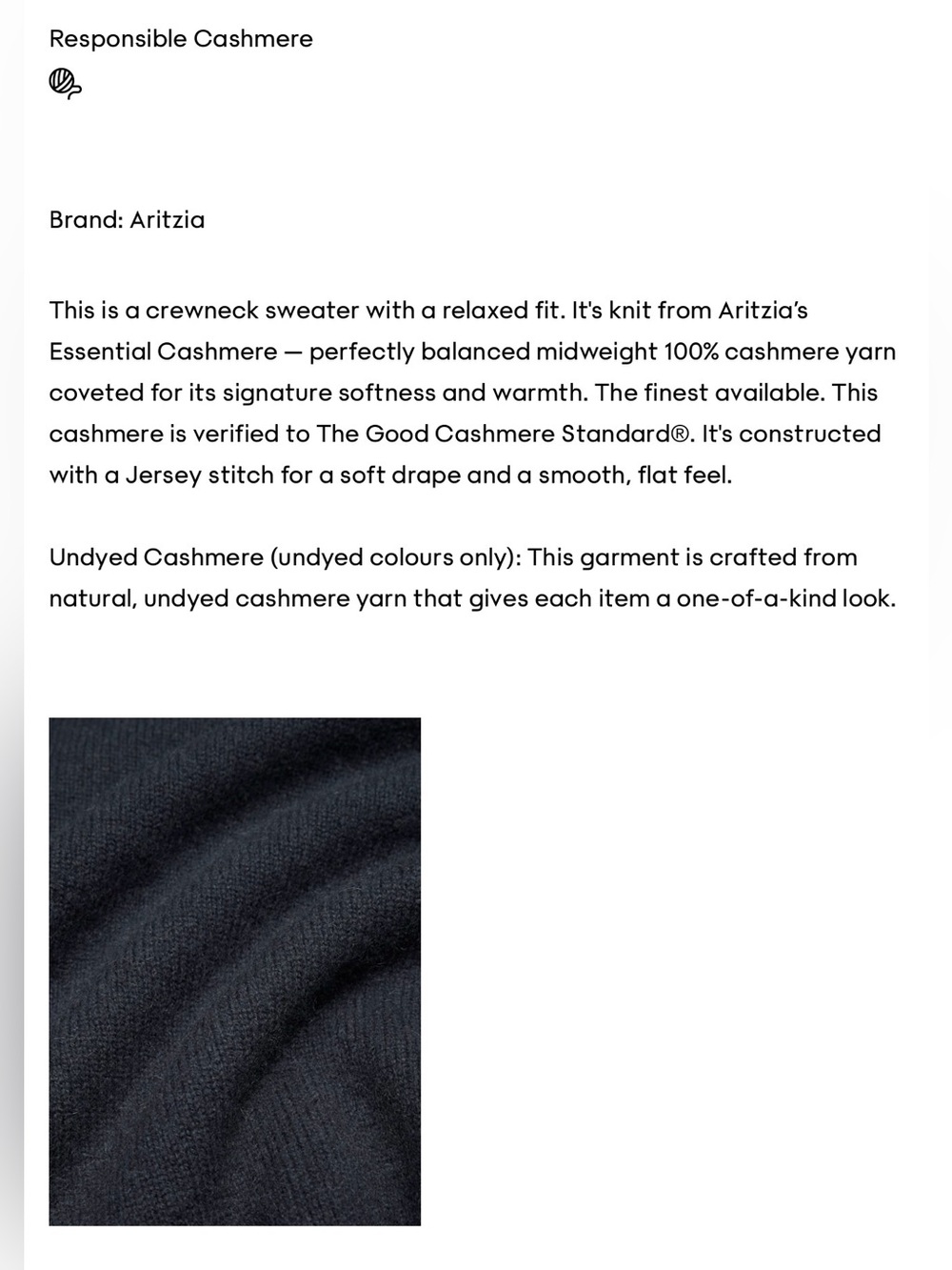 Aritzia cashmere sweater - Picture 2 of 6